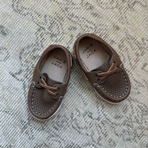 Like new Janie and Jack Brown Boat Shoes for Kids